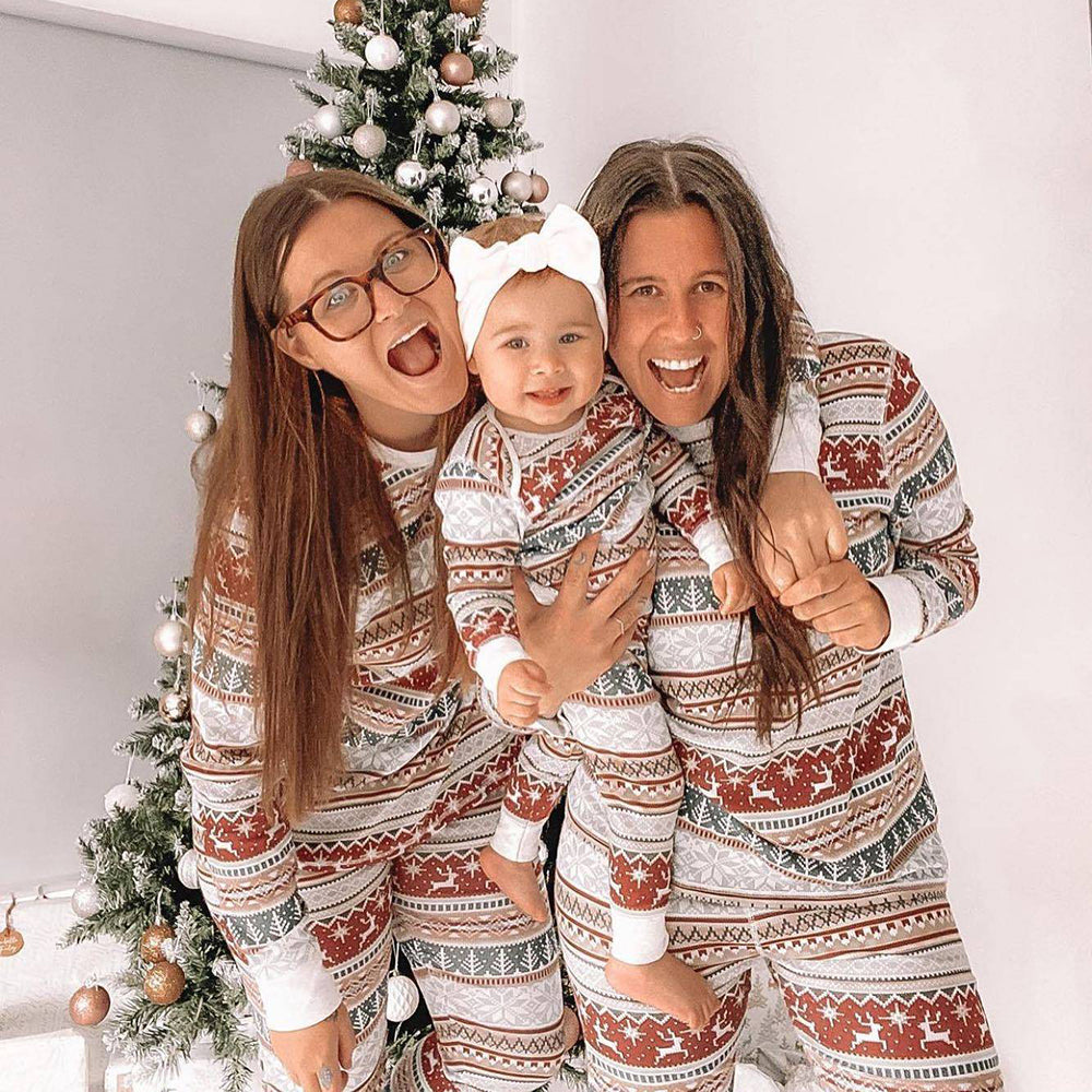 Wesołych Świąt Rodzinny komplet piżam Szara piżama świąteczna