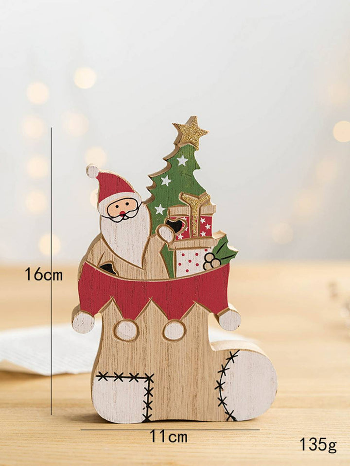 Title: Christmas Atmosphere Wooden Decor