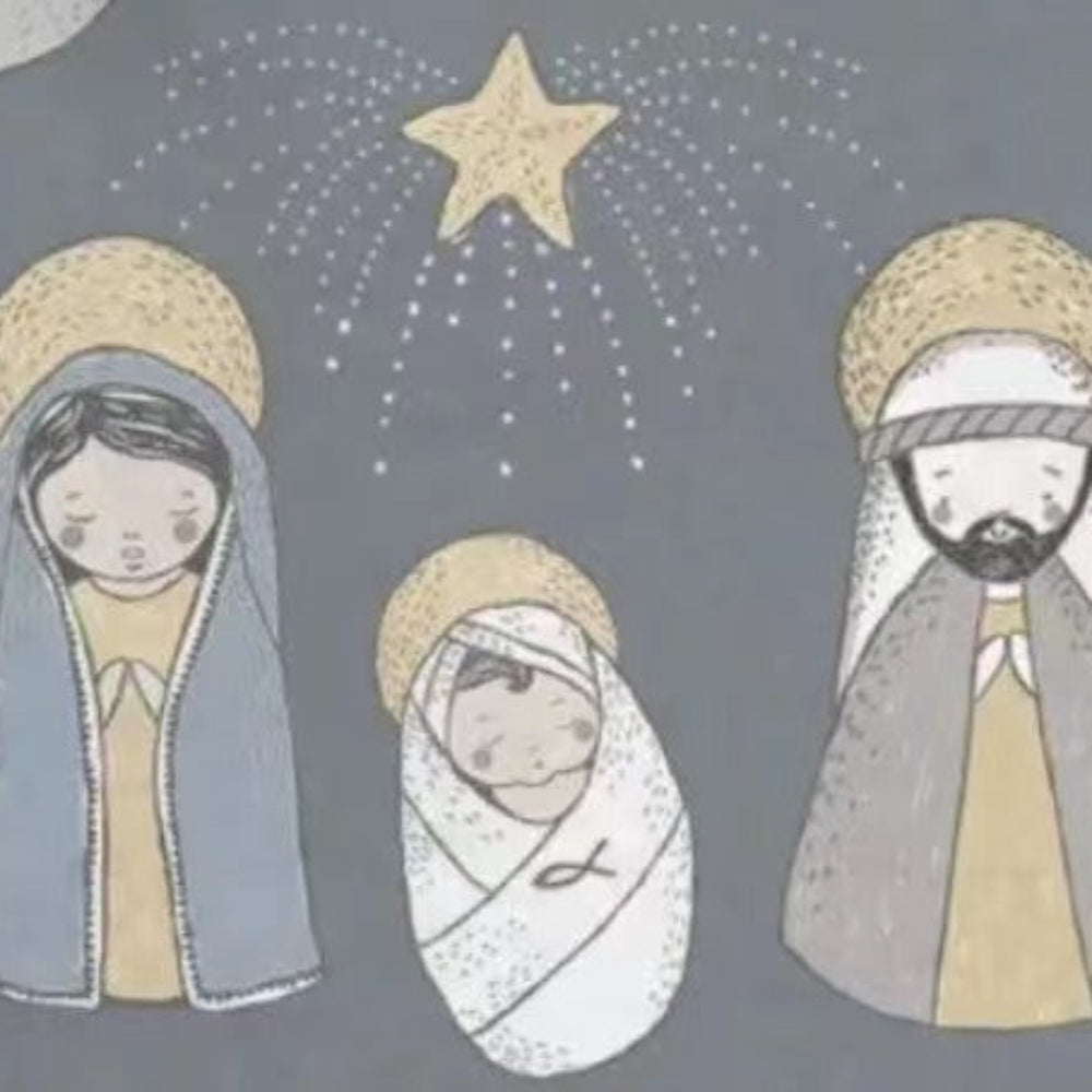 Christmas Jesus familiematchende pyjamassett (med kjæledyrs hundeklær)