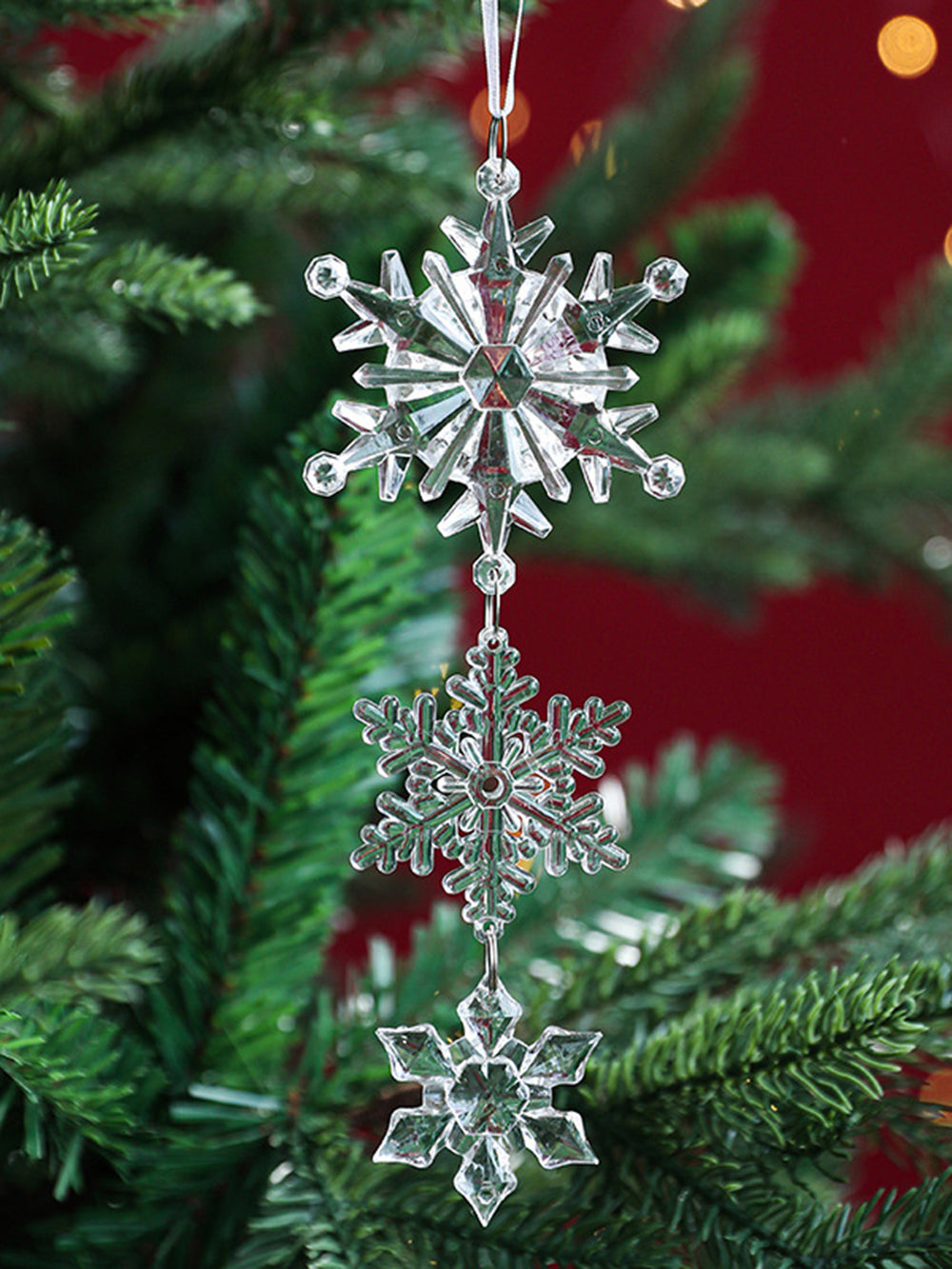 Akrylová závěsná dekorace Snowflake & Lcicle
