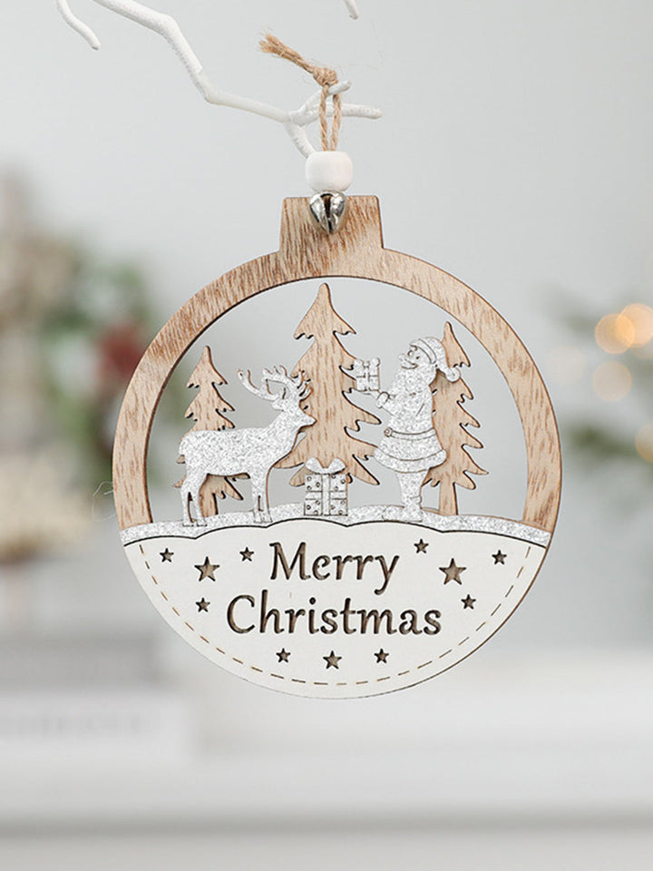 Santa Claus snögubbe färgglada ornament