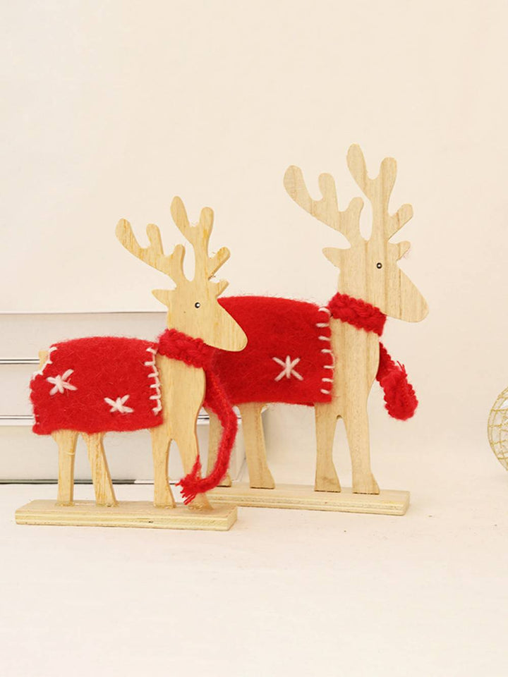 Schéin Filz Elk Santa Claus Ornament