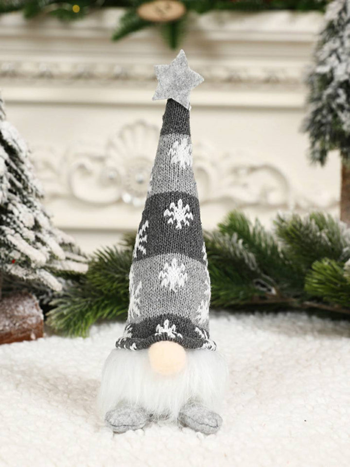 Kerstpluche LED-verlichte sneeuwvlok Rudolph-pop met lange benen