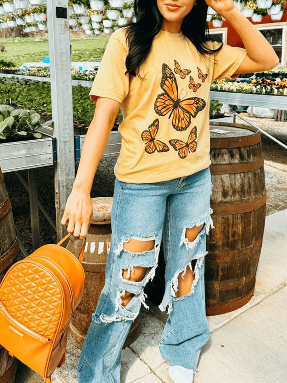 Γραφικό μπλουζάκι Monarch Butterfly