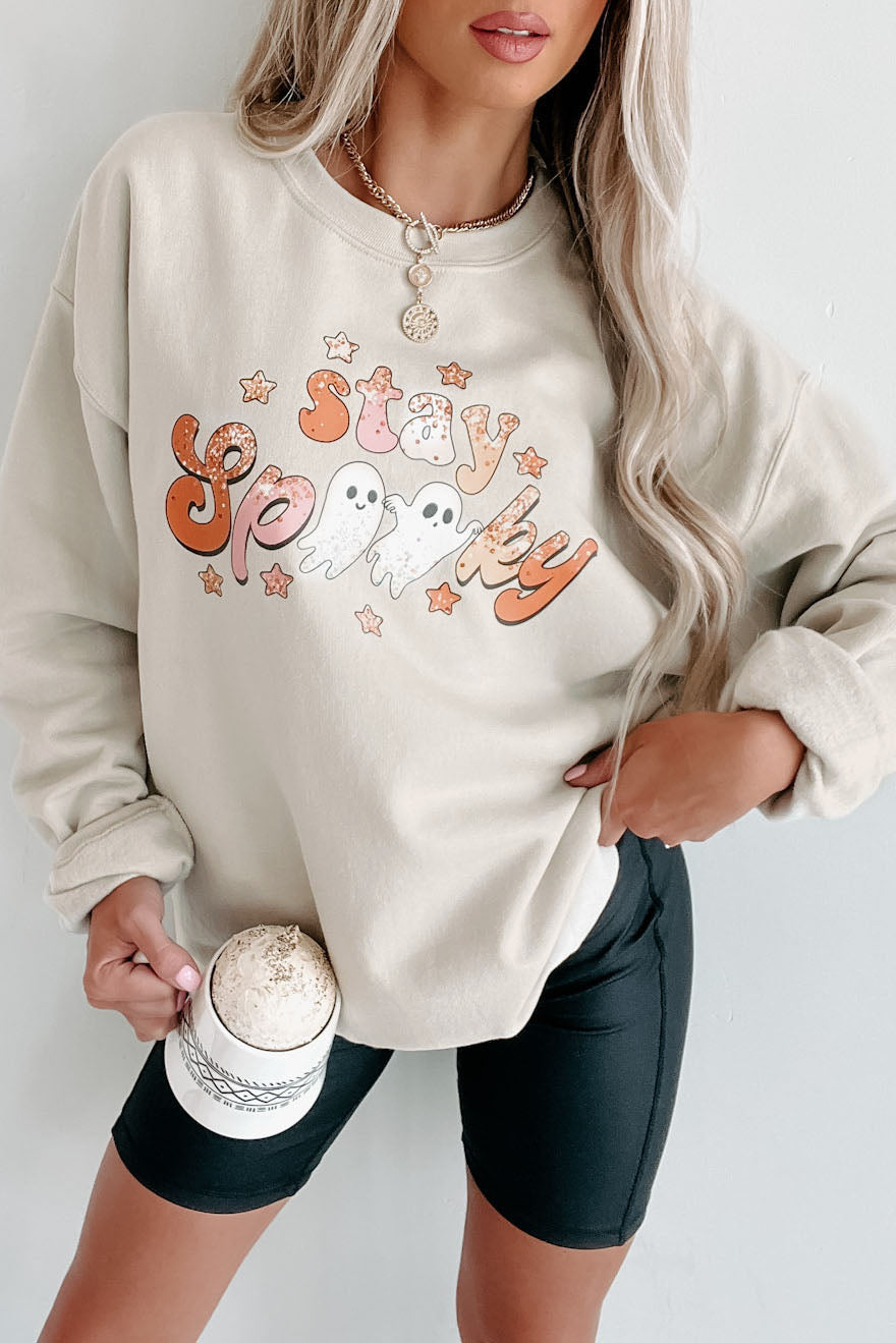 Stay Spooky Friends Graphic Crewneck (Sable)