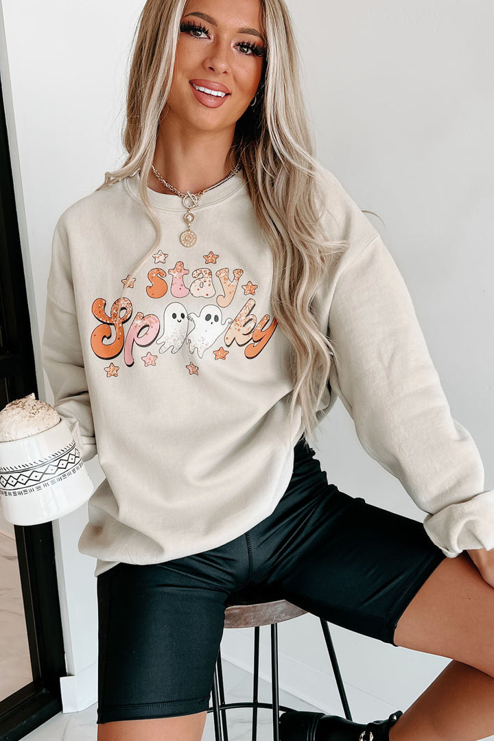 Stay Spooky Friends Graphic Crewneck (Sable)
