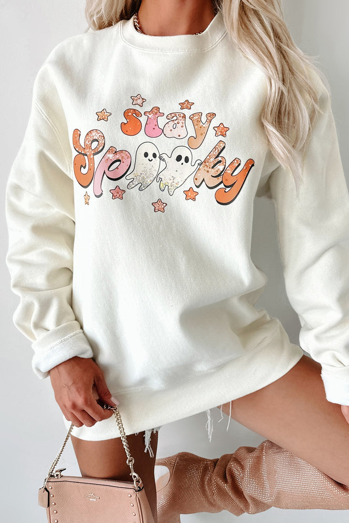 Stay Spooky Friends Heavyweight Graphic Crewneck (Os)