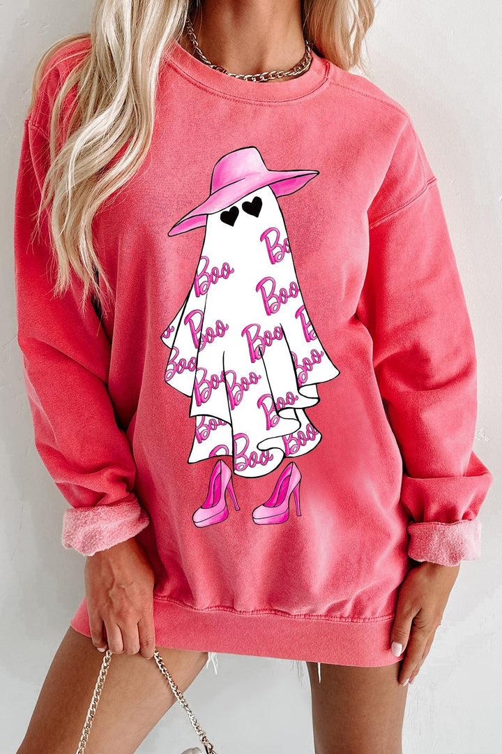 Girly Ghost Graphic Crewneck (Pastèque)
