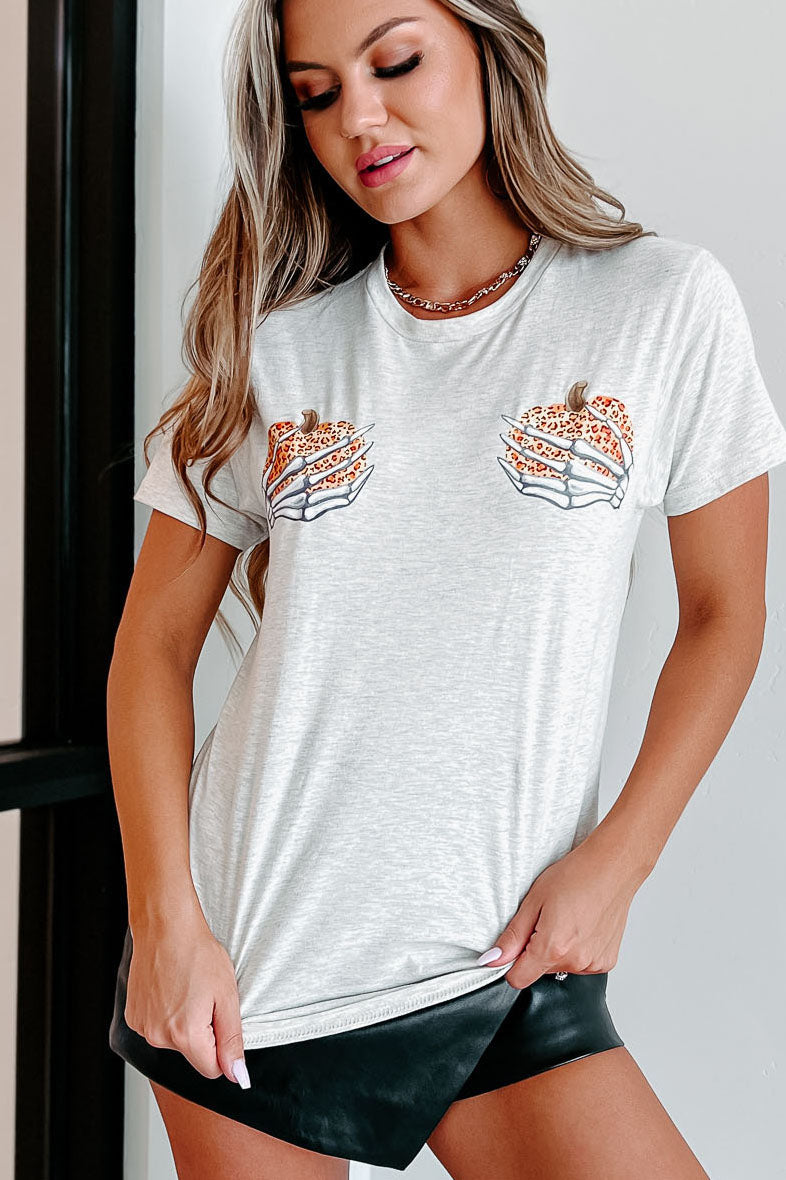 Bedste græskar In The Patch grafisk T-shirt (Heather Oatmeal)