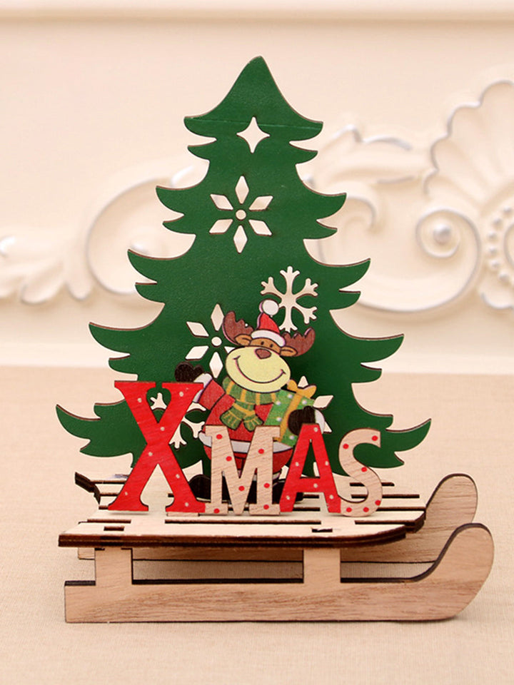 Christmas Tree Sleigh DIY Puzzle Pieces