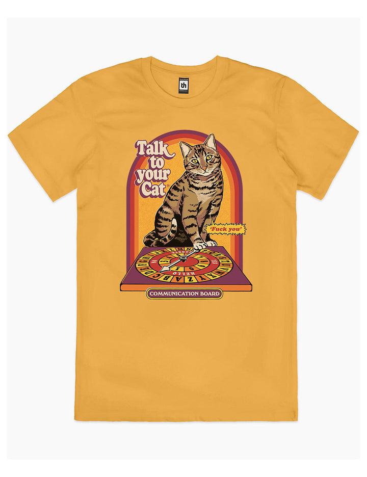 Μιλήστε με το βασικό μπλουζάκι της γάτας σας