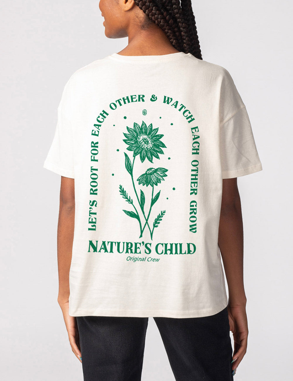 Naturens barn överdimensionerad t-shirt