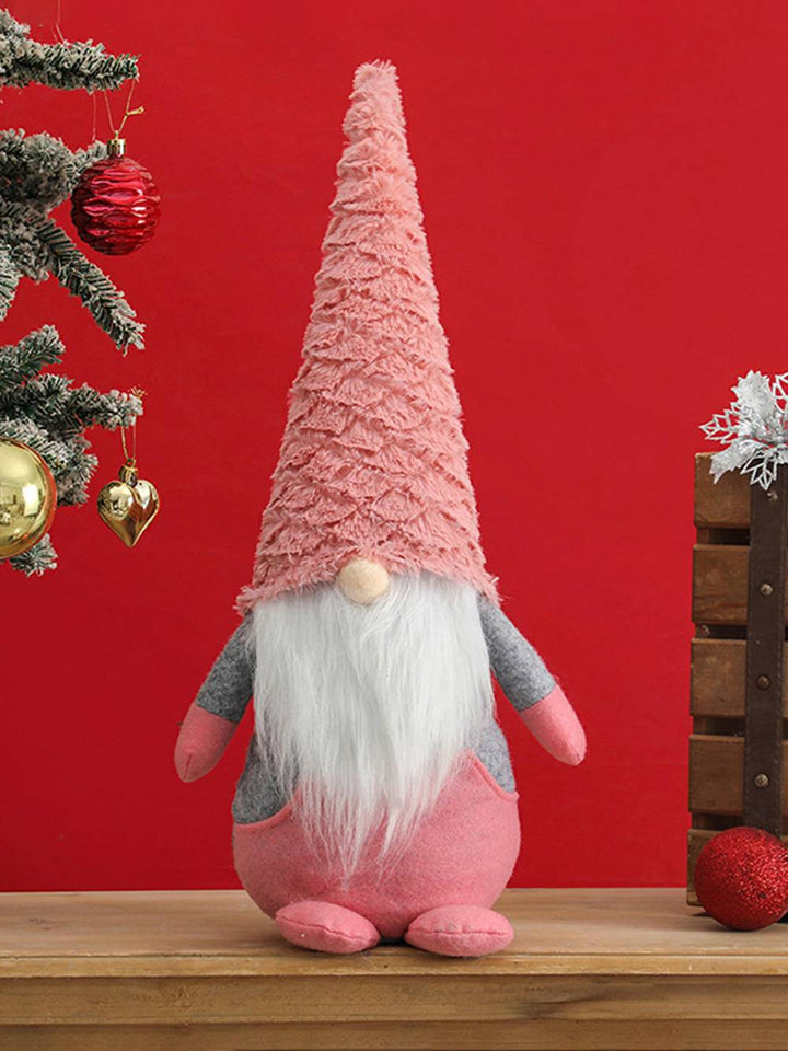 Χειροποίητο χριστουγεννιάτικο βελούδινο ντεκόρ με σκανδιναβικό Gnome