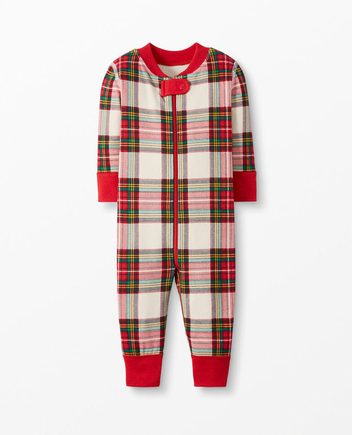 Blandad färg pläd Matchande Fmalily Pyjamas Set (med hundkläder)
