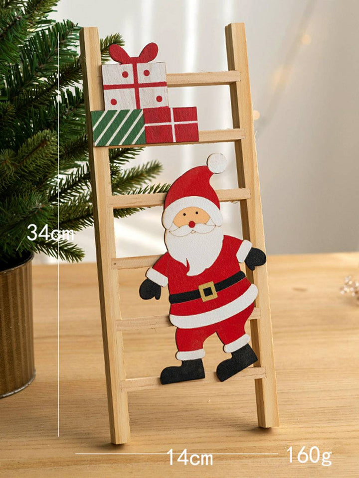 Title: Christmas Atmosphere Wooden Decor