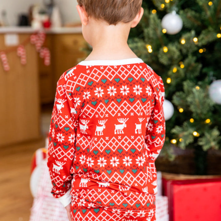 Pijama combinando com Elk de Natal