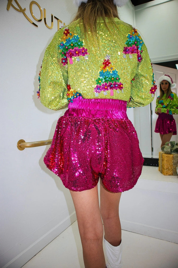 Flitrová sukně s vysokým pasem