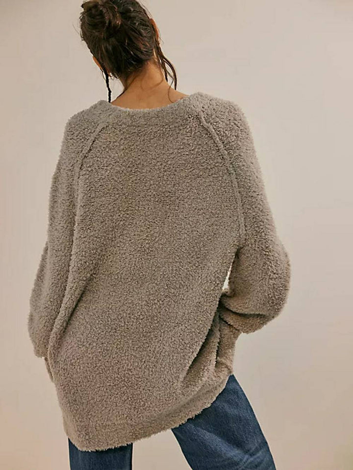 Túnica estilo suéter de peluche