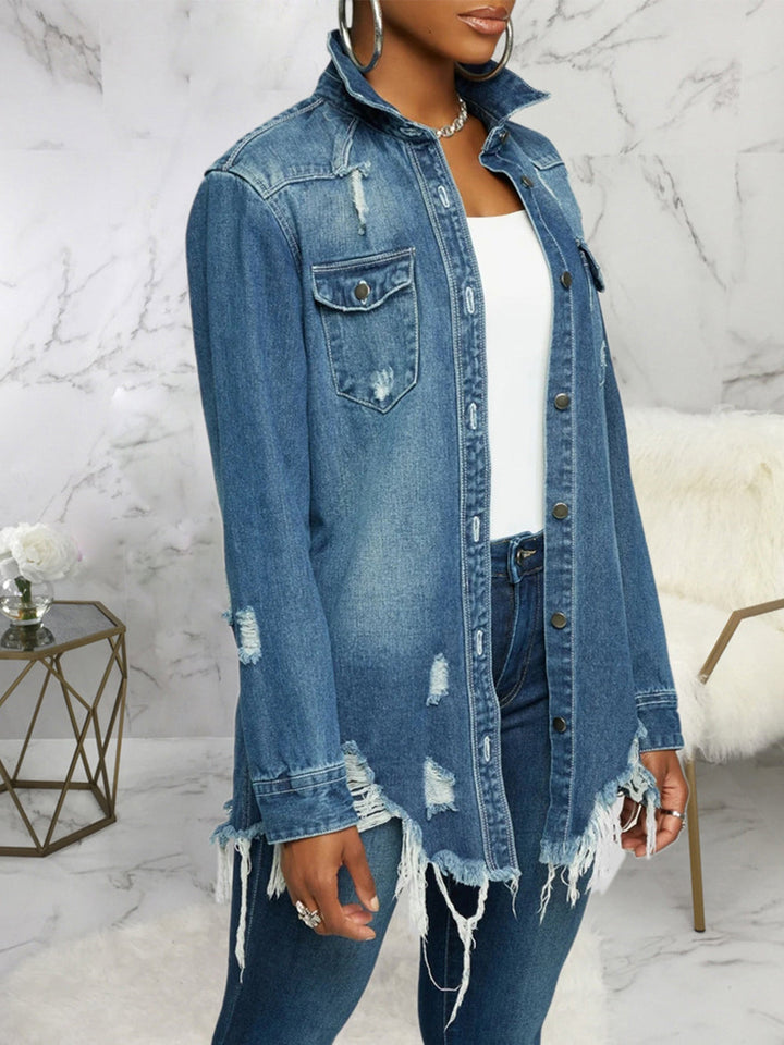 Jaqueta jeans feminina de moda sexy
