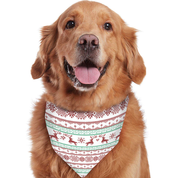 クリスマス鹿スノーフレークファミリーおそろいパジャマセット(ペットの犬服付き)