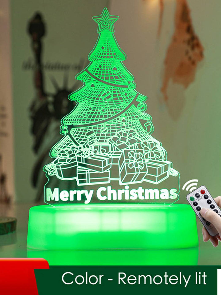 Veilleuse LED créative en forme de renne en acrylique - Décoration de Noël