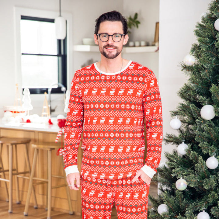 Vánoční Elk Fmalily Odpovídající pyžamo