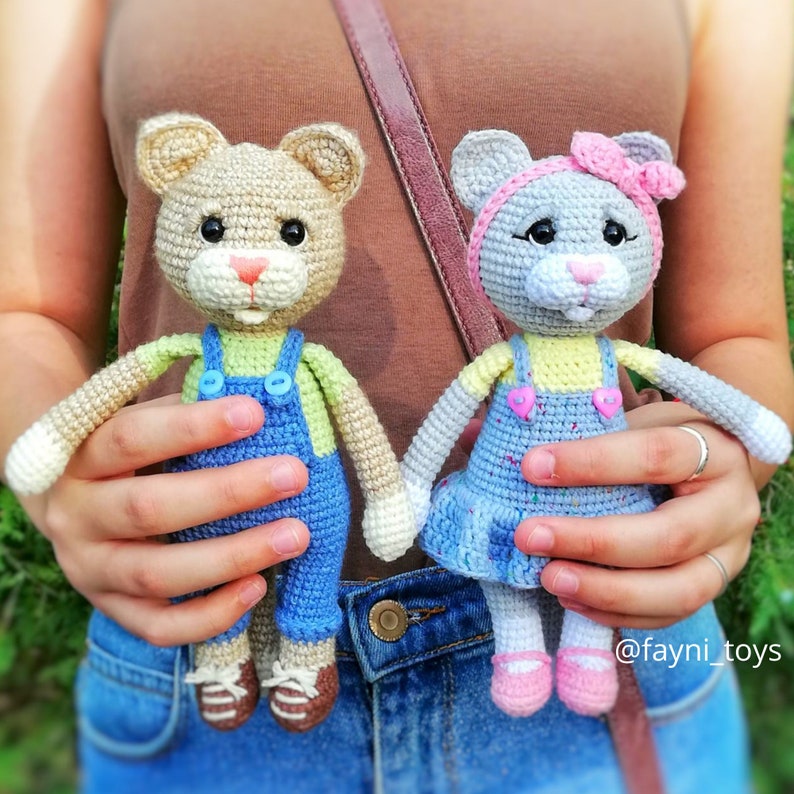 Kitty & Cat Amigurumi Crochet Toy / PDF English Tutorial