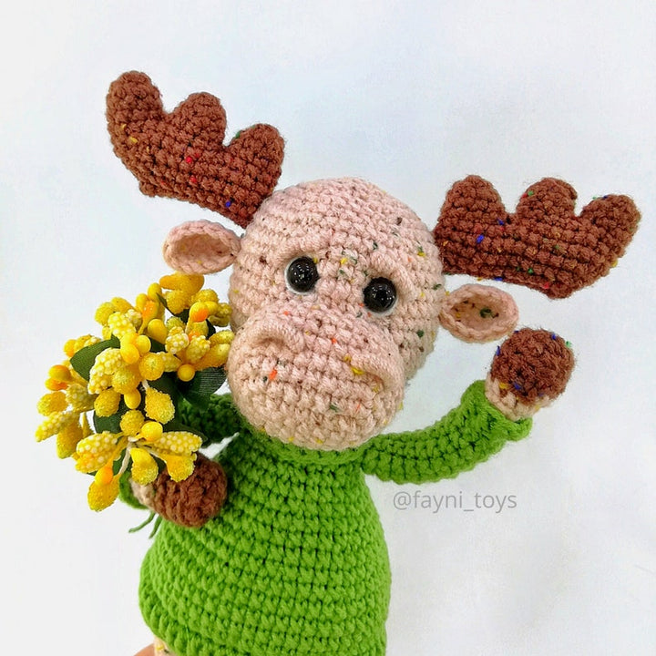 Moose Amigurumi Crochet Toy / PDF Englesch Tutorial