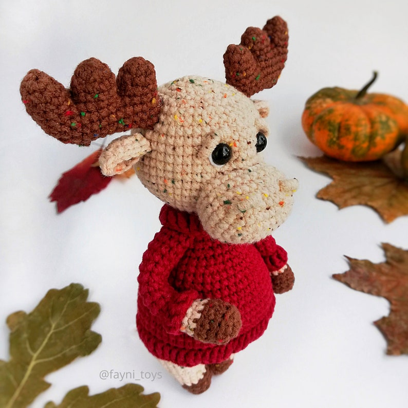 Moose Amigurumi Crochet Toy / PDF English Tutorial