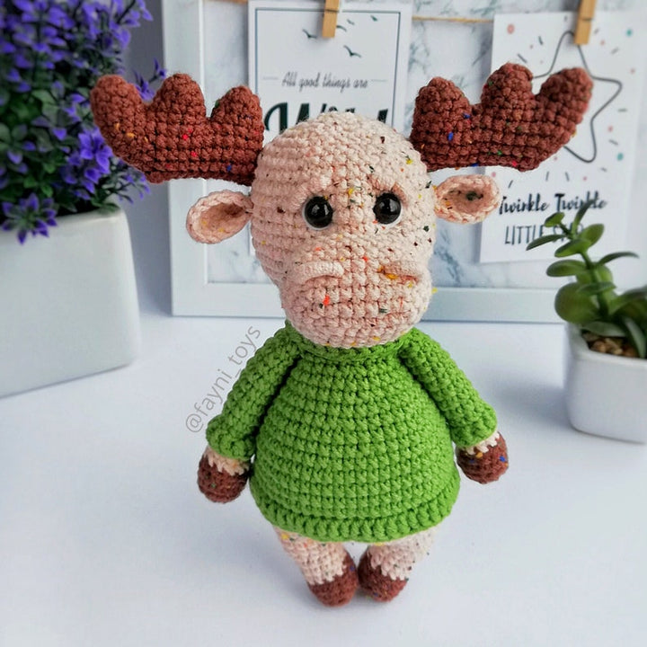 Moose Amigurumi Crochet Toy / PDF Englesch Tutorial