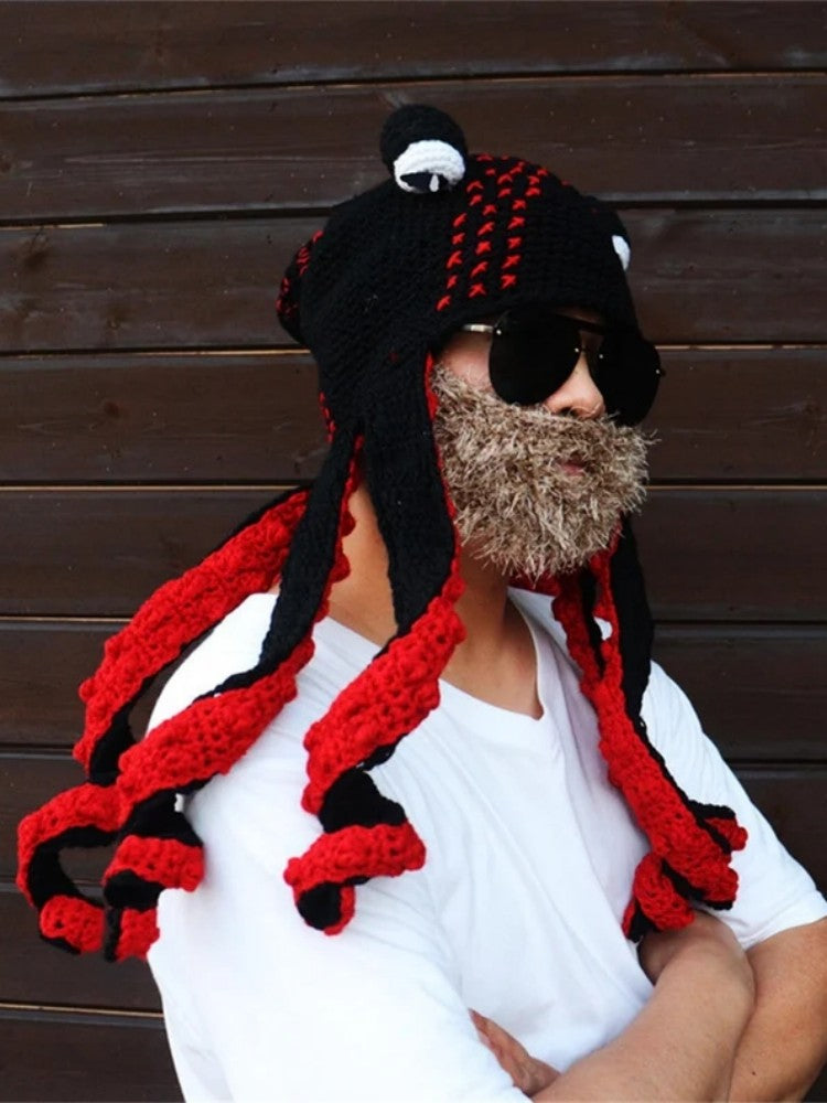 Chapéu de polvo cosplay de criatura marinha
